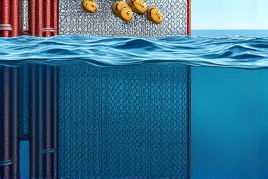 Advanced trawl net system with large mouth opening, reinforced cod end, and specialized floats, designed for pelagic and demersal fishing.